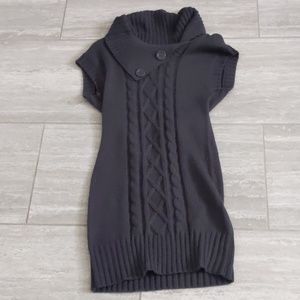 Navy blue sweater dress